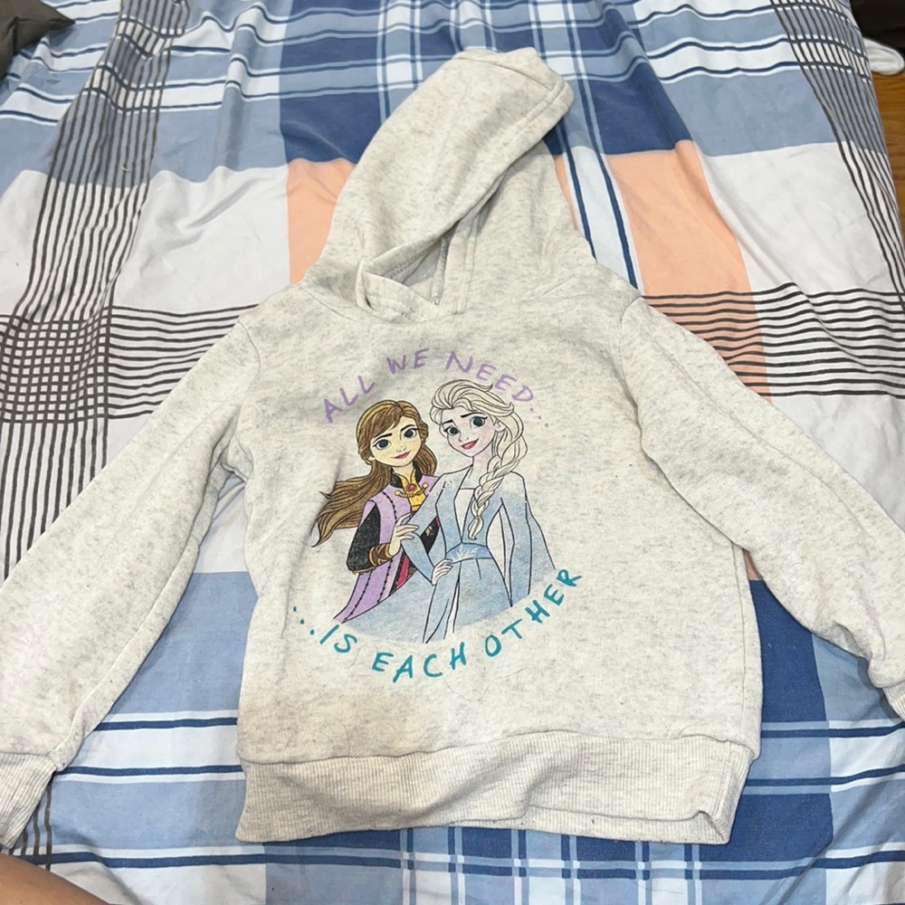 Frozen  gray hoodie.